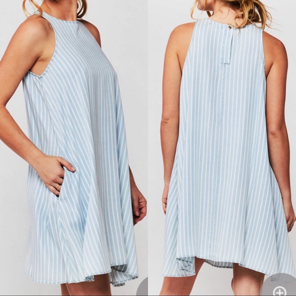 Velvet Heart Denim Tala Sleeveless Tencel Swing Dress